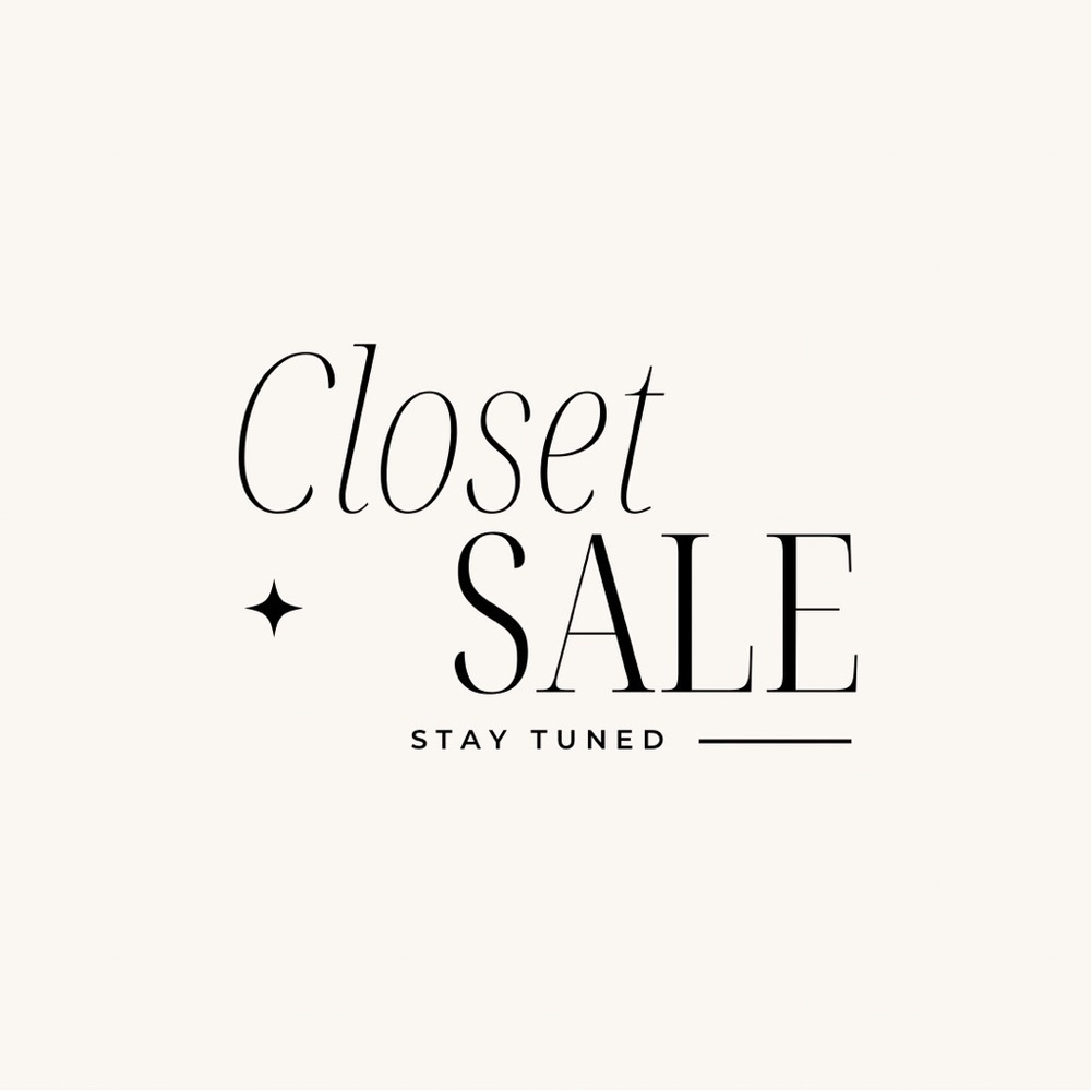 Closet Sale Announcement
